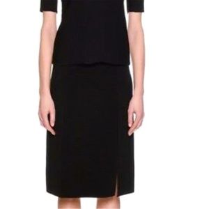 Armani Collezioni Black Stretch Knit Skirt